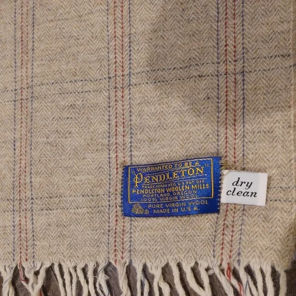 Pendleton Scarf 54” Long 100% Virgin Wool Made in the USA Portland Oregon - Picture 2 of 5
